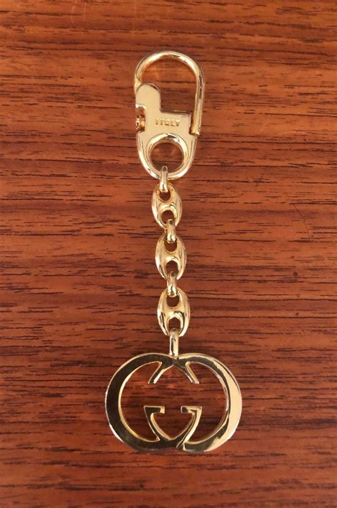 vintage gucci keyring|authentic gucci keychains.